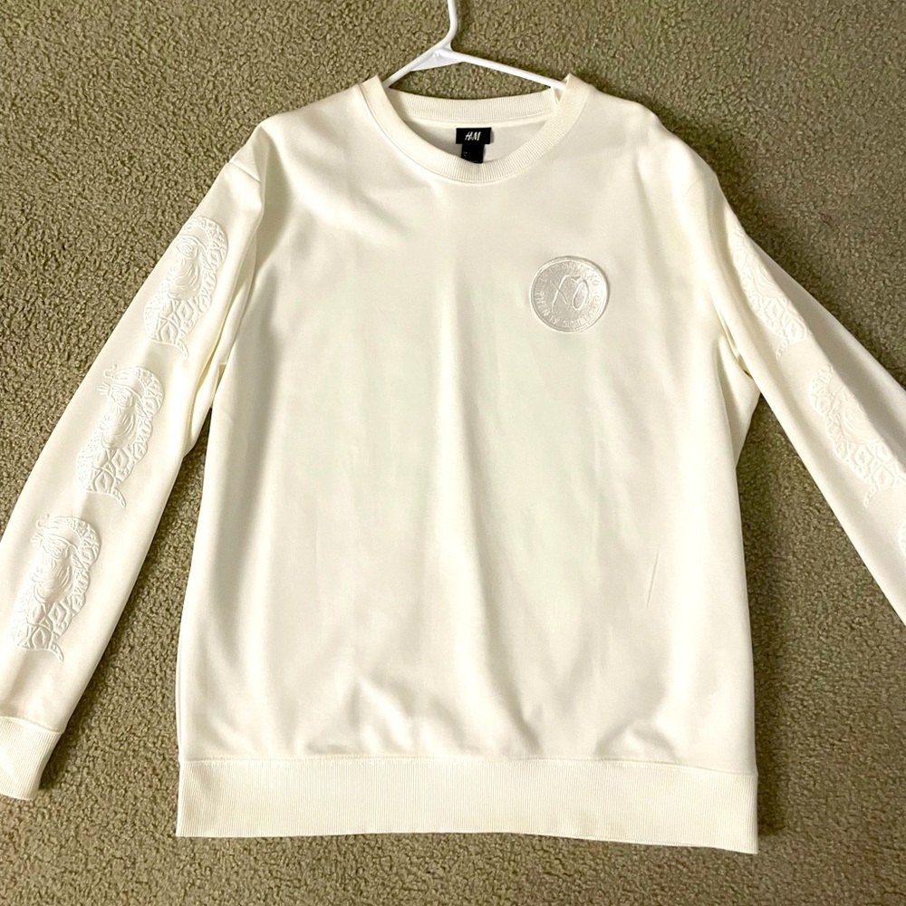 The Weeknd white crewneck